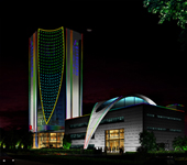 廊坊阿尔卡迪亚国际酒店楼体亮化